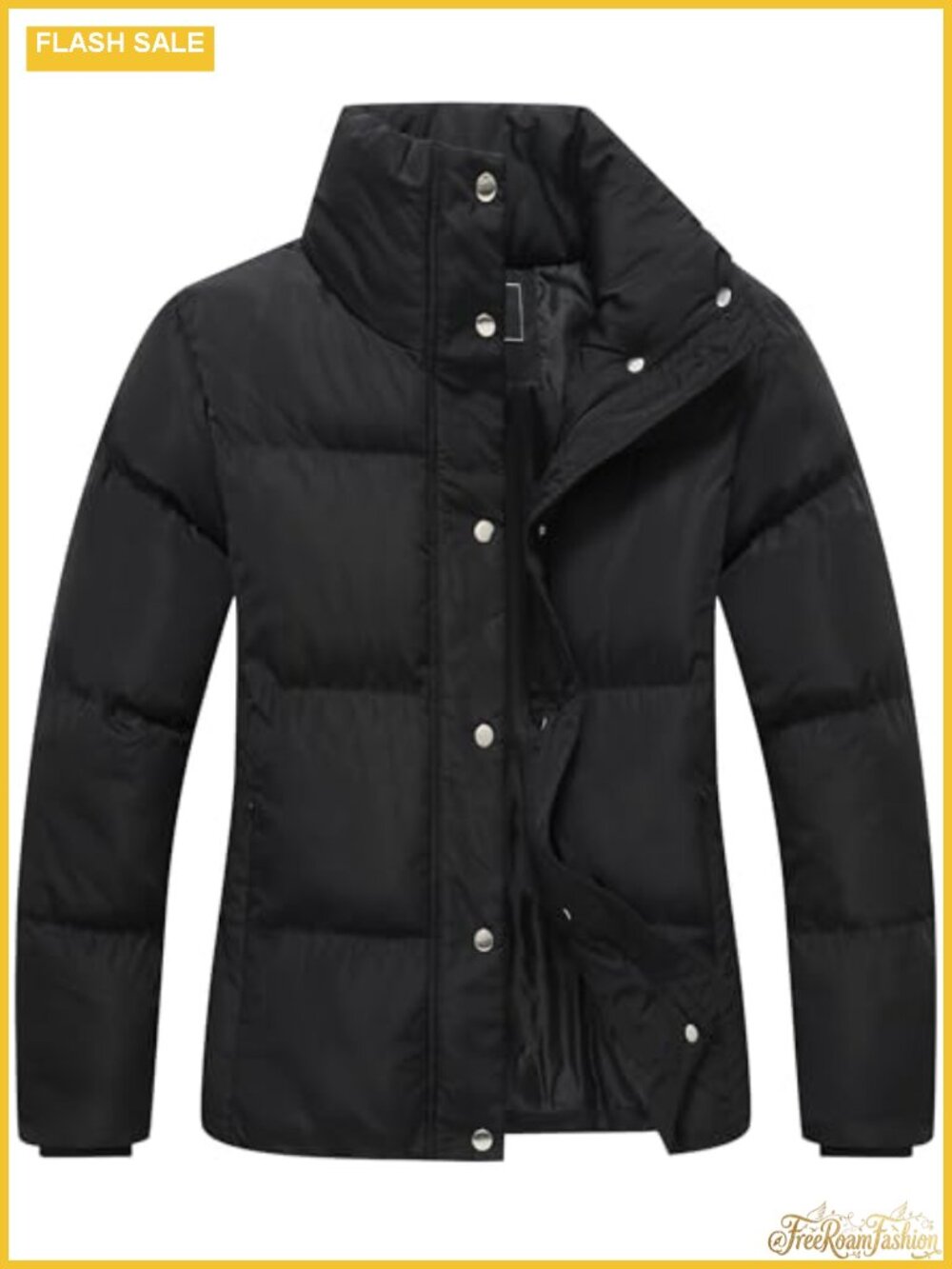 Women's Winter Down Puffer Coat Waterproof Warm Long Sleeve Zip Pockets